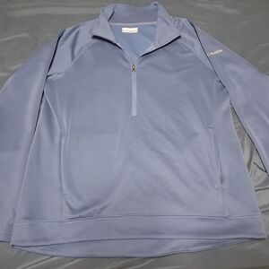 Columbia Womens Steel Blue Pullover With Pockets